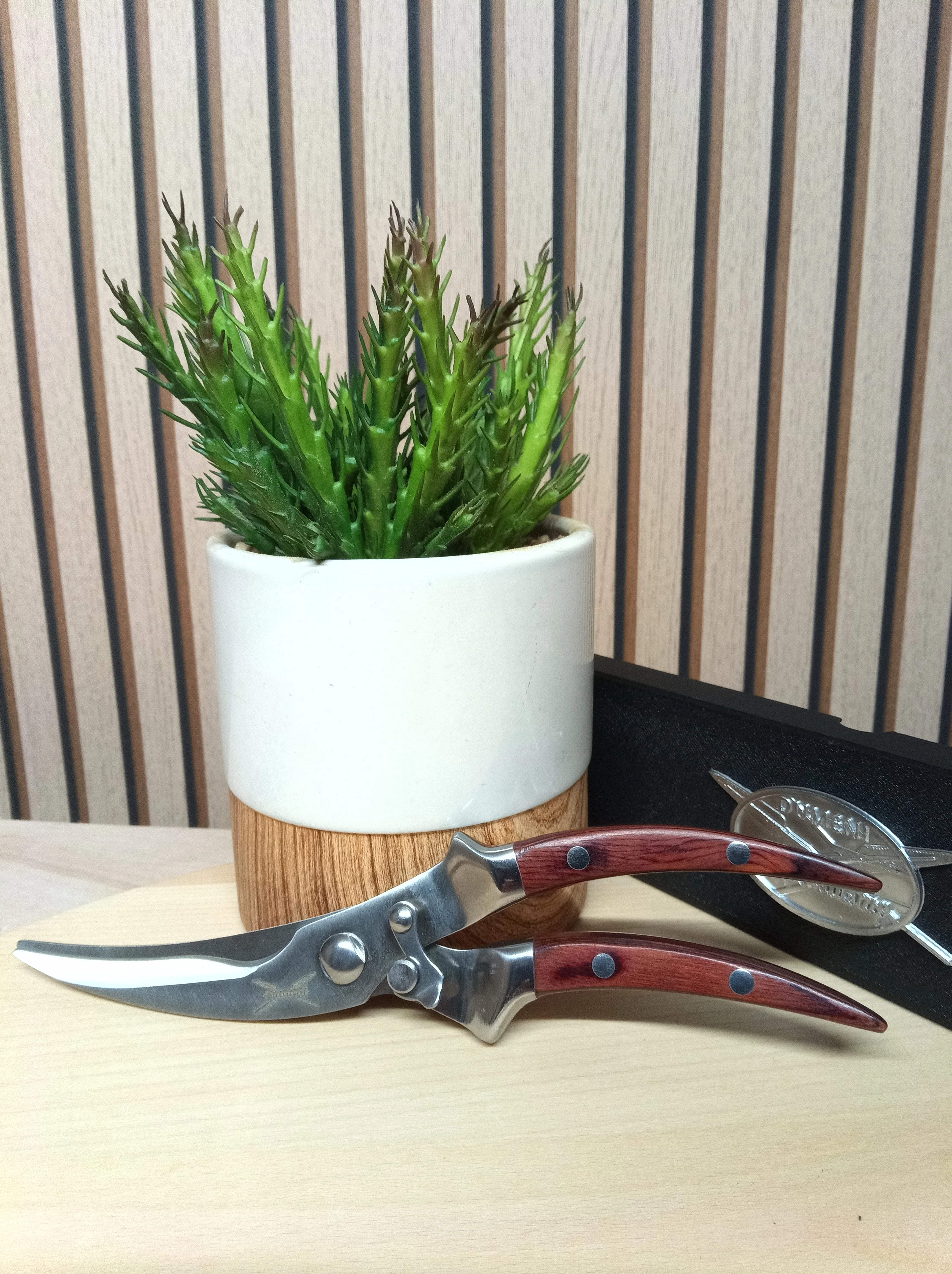 Dumeni Stainless Steel Biltong / kitchen Shears with Wooden Handles - Image 14